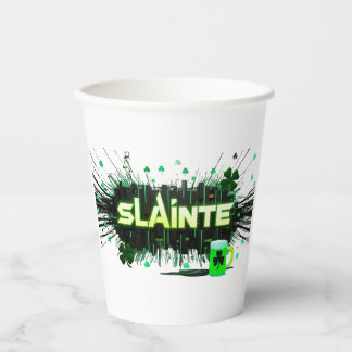 Neon Slainte Cyber-Paper Cup Pappbecher