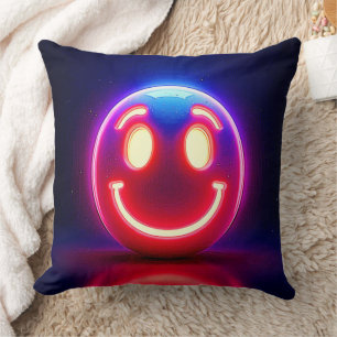 Neon Smile: Happy Glow Kissen