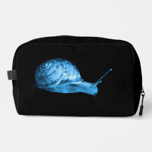 Neon snail waschbeutel