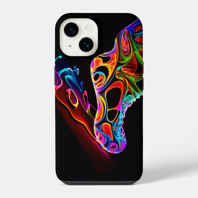 Neon-Sneaker iPhone Hülle (Rückseite)