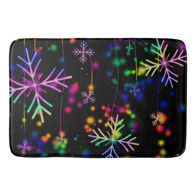 Neon Snow Badematte (Vorderseite)