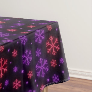 Neon Snowflakes Tischdecke