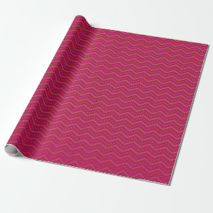 Neon-Sonnenuntergang-Chevron-Muster Geschenkpapier
