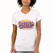 Neon-Sonnenwende-Sozial-Retro | Vintage-Pastell-St