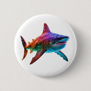 Neon Spectrum Shark Button