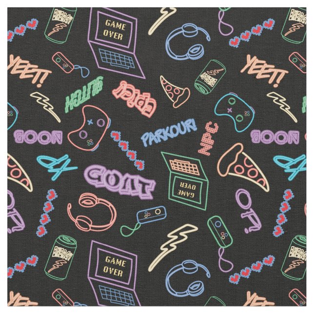 Neon-Spieler Stoff (Nahaufnahme)