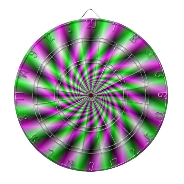 Neon Spinning Wheel Dartboard Dartscheibe (vorne)