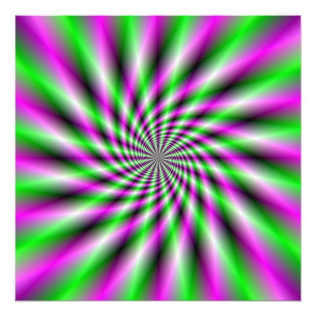 Neon Spinning Wheel Fotodruck (Vorne)
