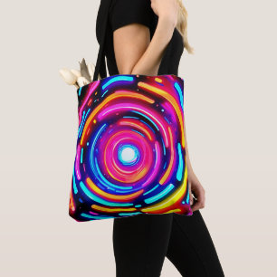 Neon Spiral Light Art