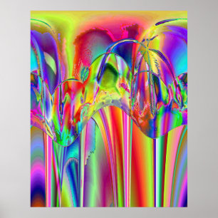 Neon Splash Poster