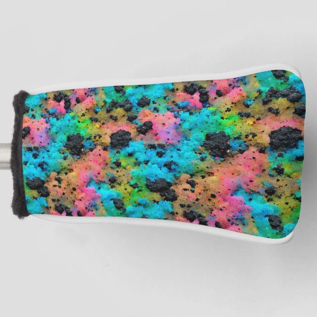 Neon-Spritzer-Farbenexplosion Golf Headcover (Vorderseite)