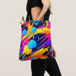 Neon Spritzer Paint Art