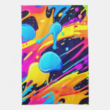 Neon Spritzer Paint Art