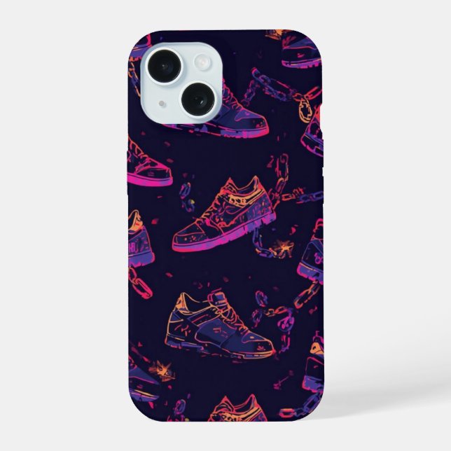 Neon Spunk iPhone 15 Hülle (Rückseite)