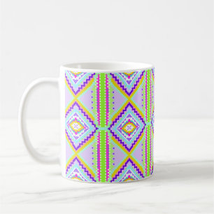Neon-Stammes-Träume-Kaleidoskop Kaffeetasse