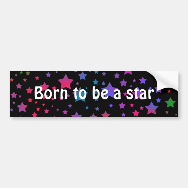 Neon Stars Autoaufkleber (Vorne)