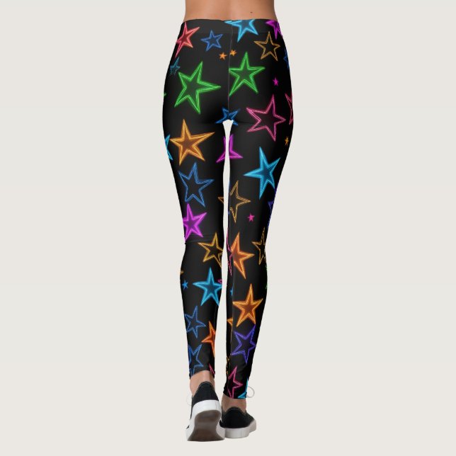 Neon Stars Leggings (Rückseite)
