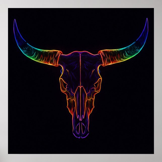 Neon Steer Poster (Vorne)
