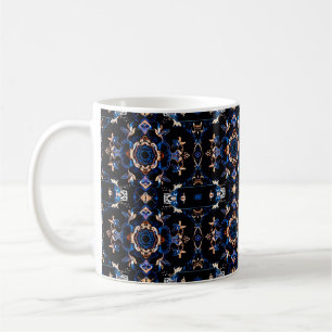 Neon Sternexplosion Kaleidoskop Kaffeetasse