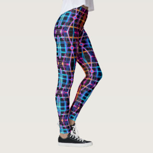 Neon Sternexplosion Kaleidoskop Leggings