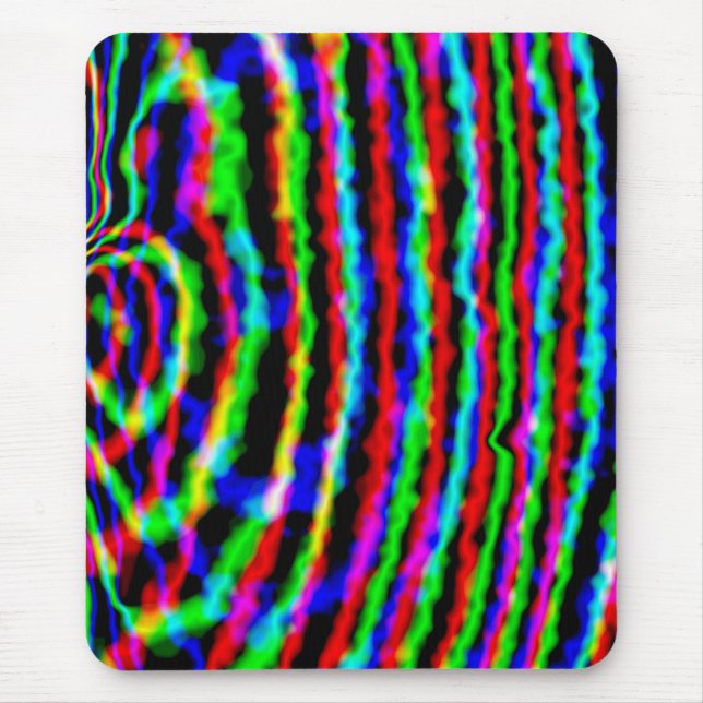 Neon Streamers Mousepad (Vorne)