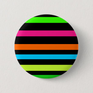 Neon-Streifenmuster Button