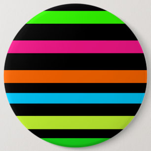 Neon-Streifenmuster Button