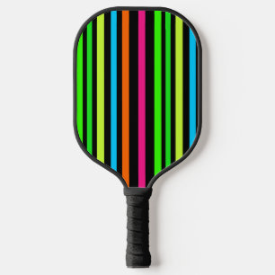 Neon-Streifenmuster Pickleball Schläger