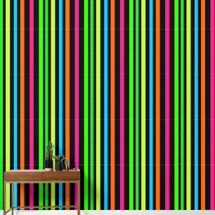 Neon-Streifenmuster Tapete