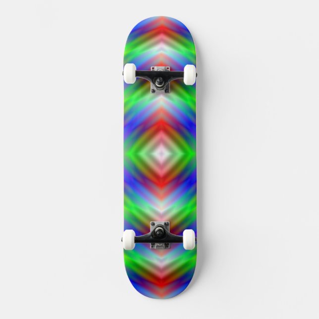 Neon Stripes Skateboard (Vorderseite)