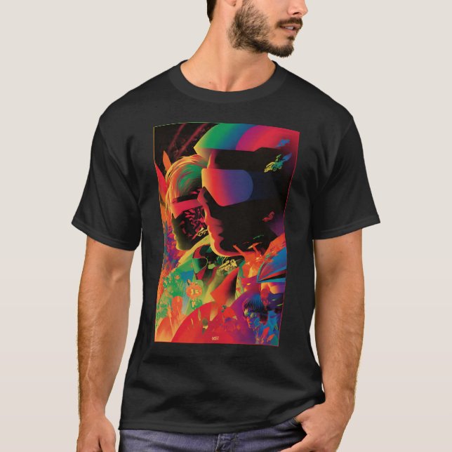 Neon-style poster, 80s T-Shirt (Vorderseite)