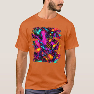 Neon Style UV Glow Party Rave lustig T-Shirt