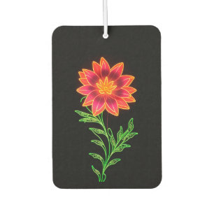 Neon Stylized Blume Autolufterfrischer