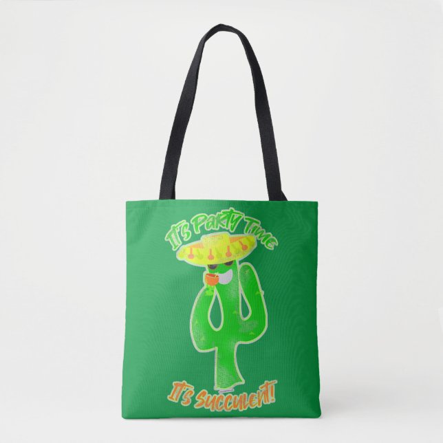 Neon Succulent Party Time Cactus Logo (Vorderseite)