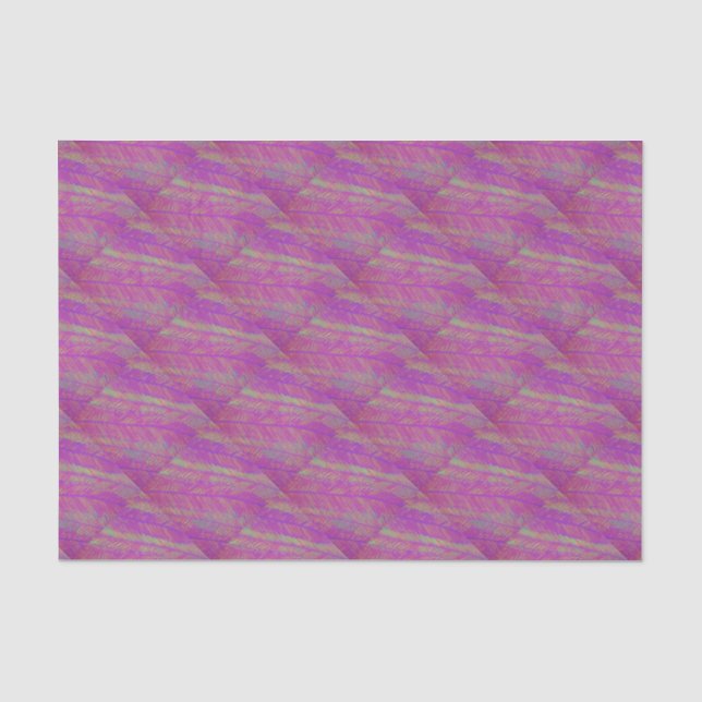 Neon Summer Lila Palms Seidenpapier (Vorderseite)
