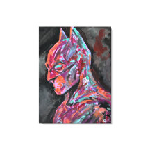 Neon-Superheld Dark Knight
