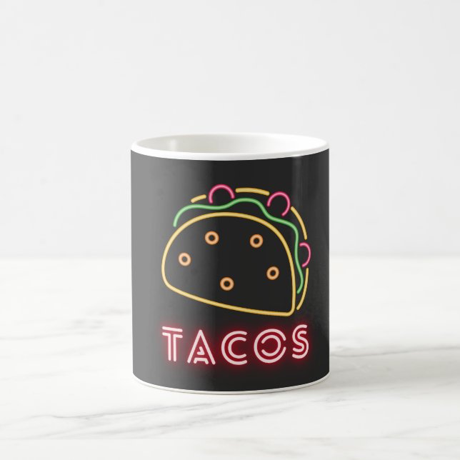 Neon Tacos Symbol Kaffeetasse (Mittel)