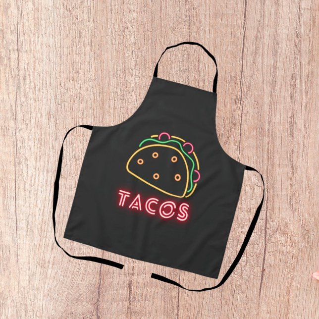 Neon Tacos Symbol Schürze (Von Creator hochgeladen)