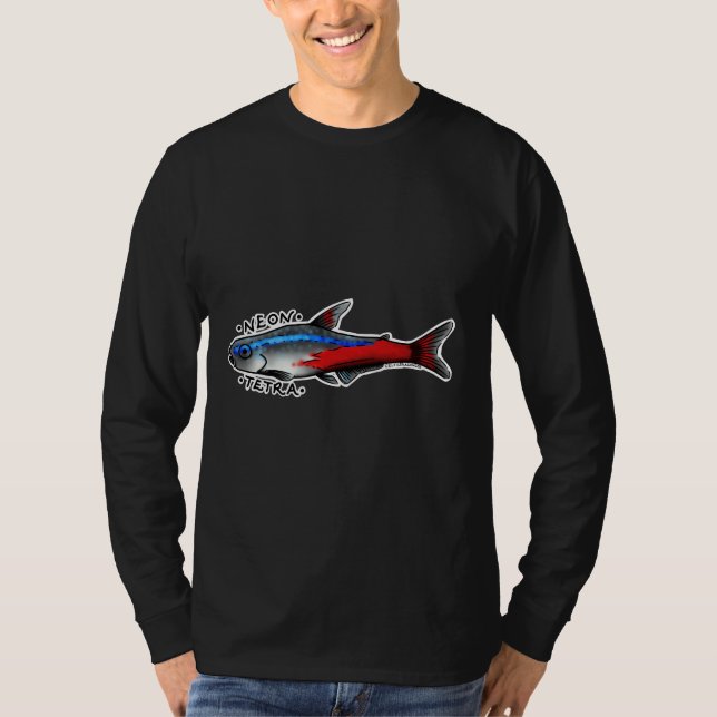 Neon Tetra Fish T-Shirt (Vorderseite)