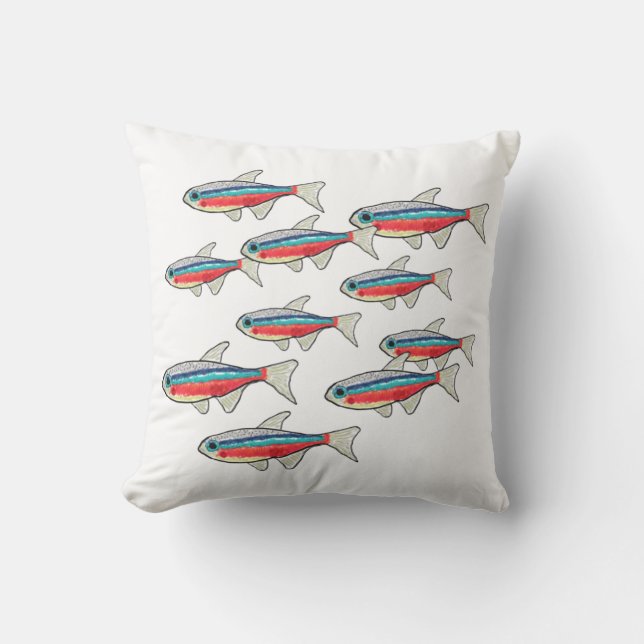 Neon Tetra Kissen (Vorderseite)