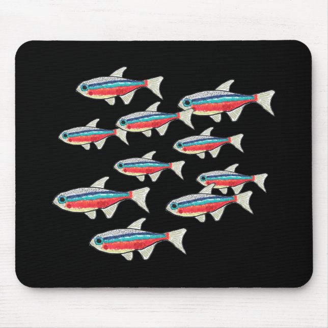 Neon Tetra Mousepad (Vorne)