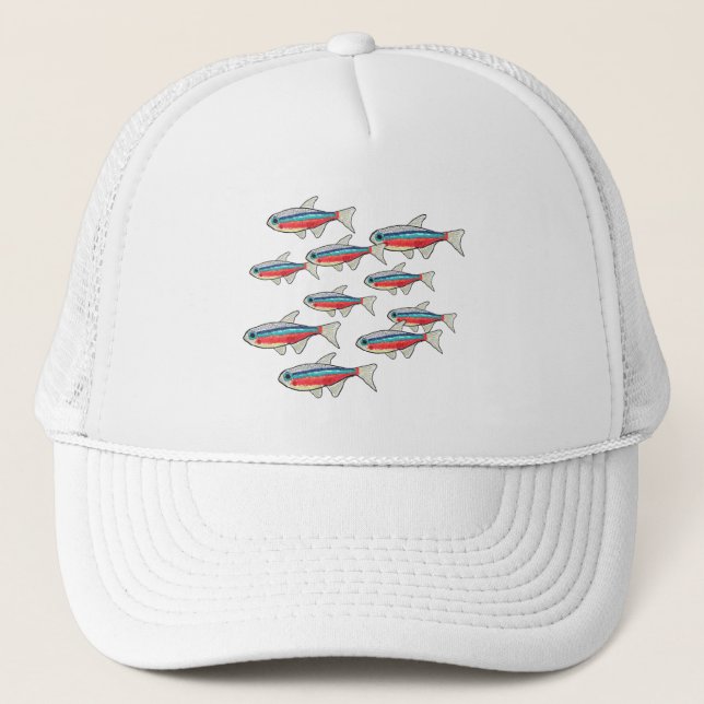 Neon Tetra Truckerkappe (Vorderseite)