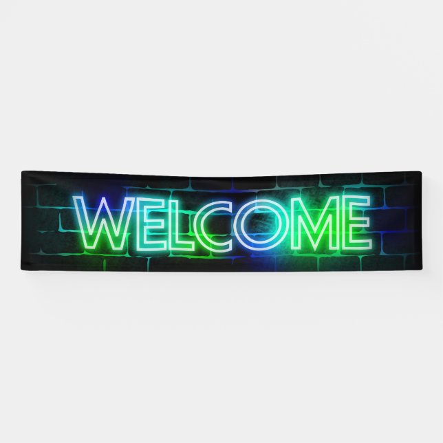 Neon Theme Willkommensbanner Banner (Horizontal)
