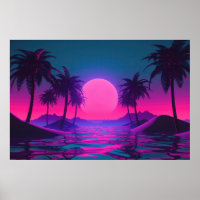 Neon Tides: Eine Vaporwave-Feier für Ozeane
