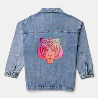 Neon-Tiger Jeansjacke
