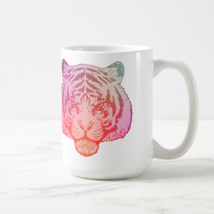 Neon-Tiger Kaffeetasse