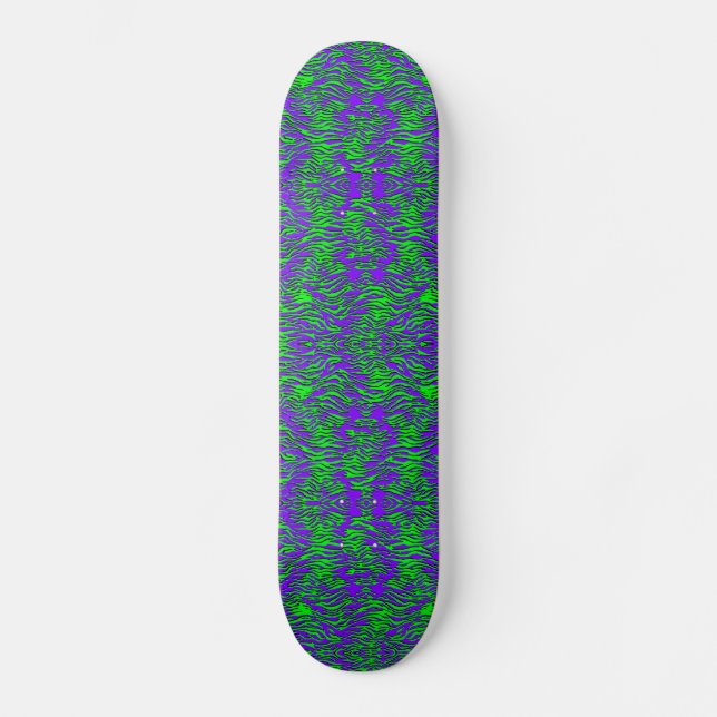 Neon Tiger Skateboard (Vorderseite)