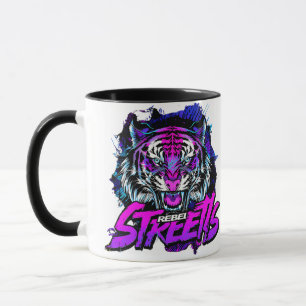Neon Tiger Urban Streetwear Design Tasse