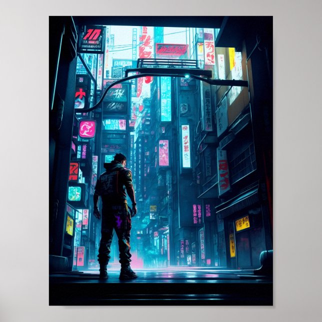 Neon Tokyo Nights Poster (Vorne)
