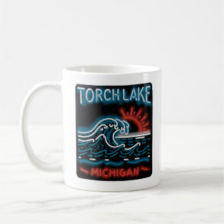 Neon Torch Lake Michigan Kaffeetasse